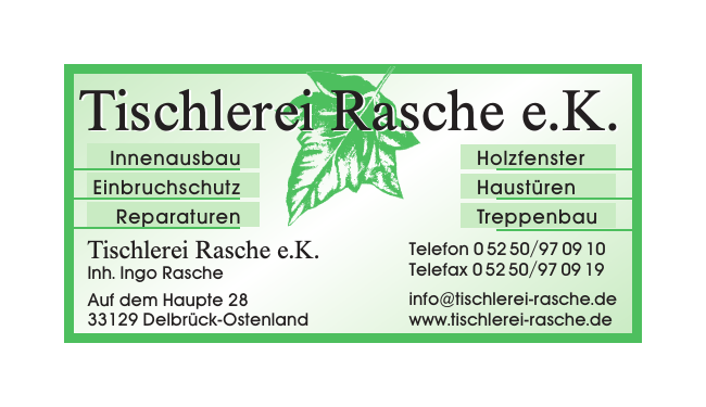 Tischlerei Rasche e.K.
